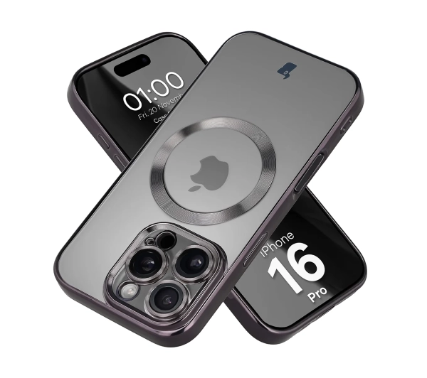 Bizon Case GuardO do iPhone 16 Pro Czarny