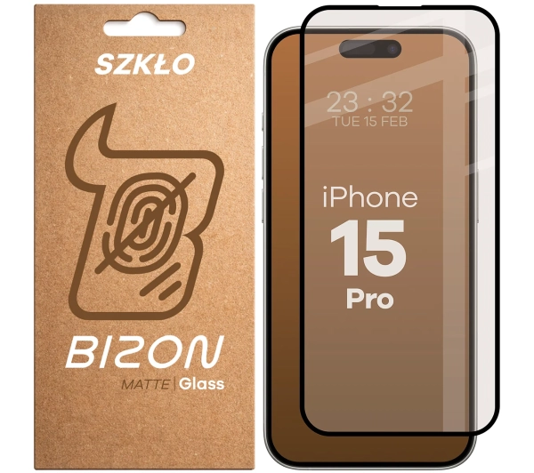 Bizon matowe Glass Matte do iPhone 15 Pro