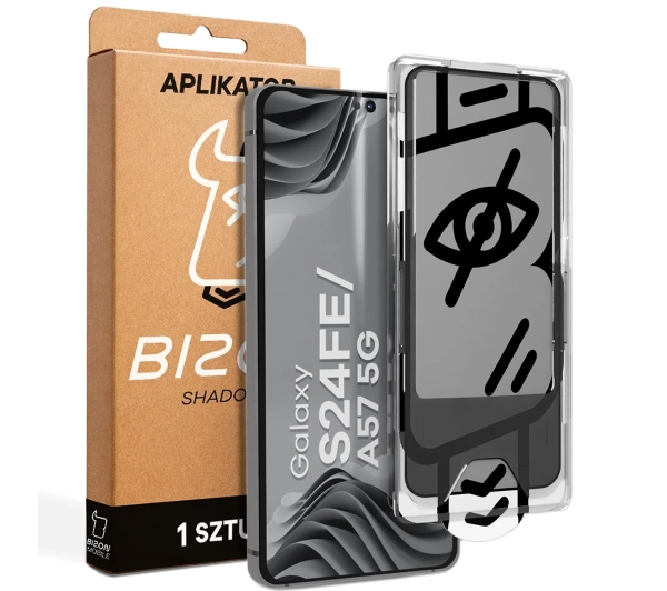 Bizon z ramką montażową Glass Aplikator Shadow do Galaxy S24 FE / A57 5G 1 zestaw