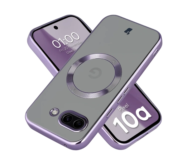 Bizon Case GuardO do Google Pixel 10a Liliowy