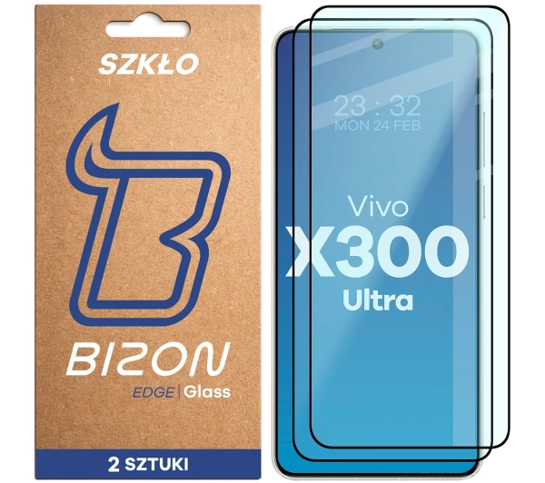 Bizon z ramką Glass Edge Duo do Vivo X300 Ultra 2 sztuki