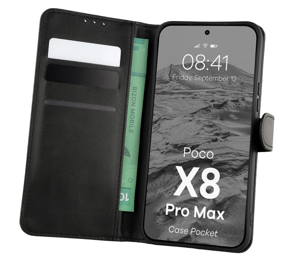 Bizon Case Pocket do Xiaomi POCO X8 Pro Max Czarny