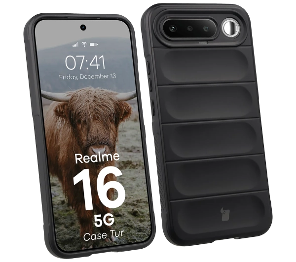 Bizon Case Tur do Realme 16 5G Czarny