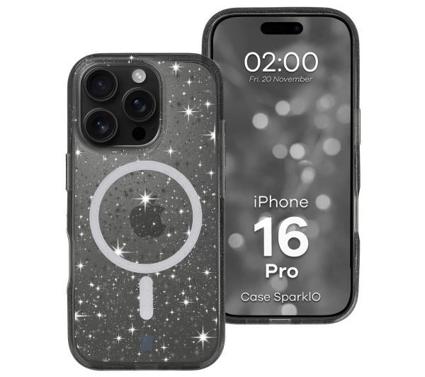 Bizon Case SparklO do iPhone 16 Pro Czarny