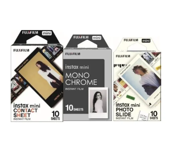 Fujifilm Instax Mini Classic Bundle 26 (photo Slide,monochrome,contact Sheet) 3x10szt