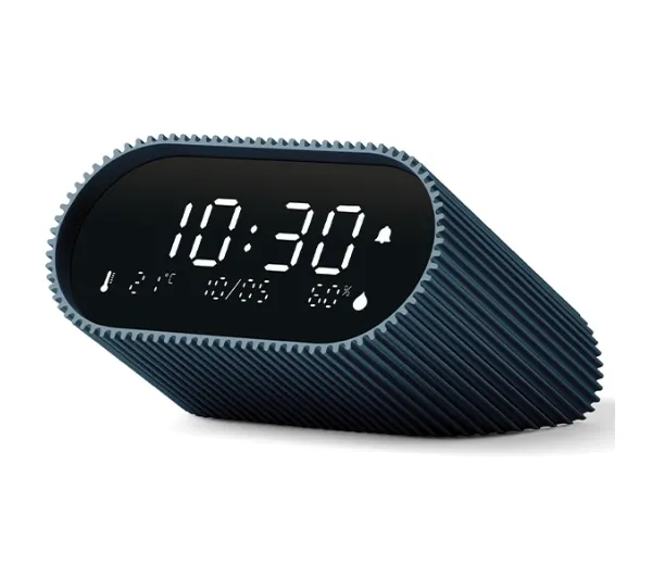 Lexon Ray Clock Ocean Blue LR155OB3 z czujnikiem temperatury i wilgotności Nebieski