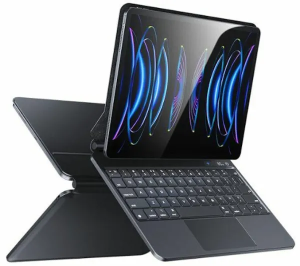 USAMS Miaoke Series z klawiaturą do iPad Pro 12,9" Czarny