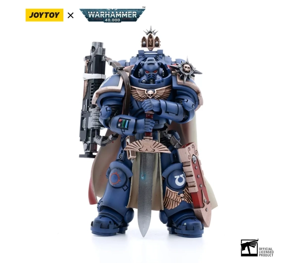 Joy Toy Warhammer 40k Ultramarines Captain with Master-Crafted Heavy Bolt Rifle