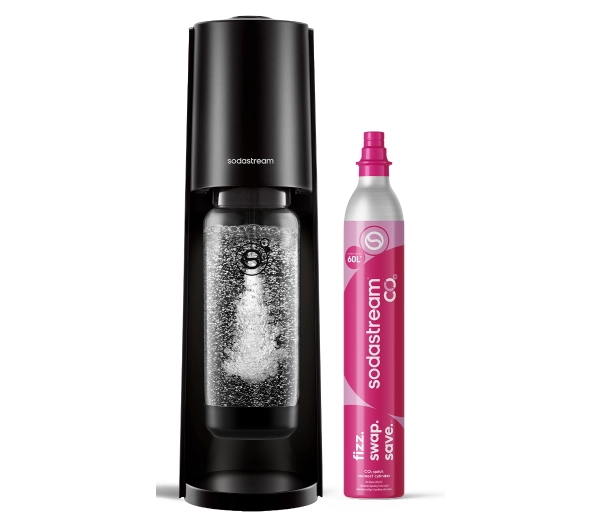 Sodastream Classic Czarny + 3 butelki + Nabój z gazem CO2
