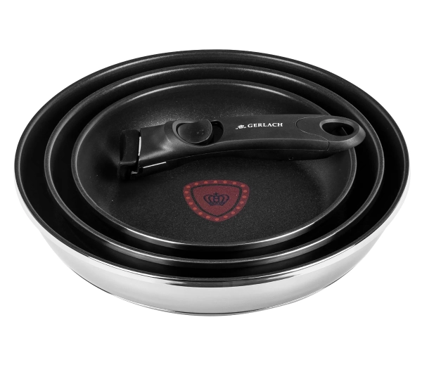 Gerlach Smart Steel ThermoCoat Indukcja Ilag Non-Stick Ultimate  20cm, 24cm, 28cm