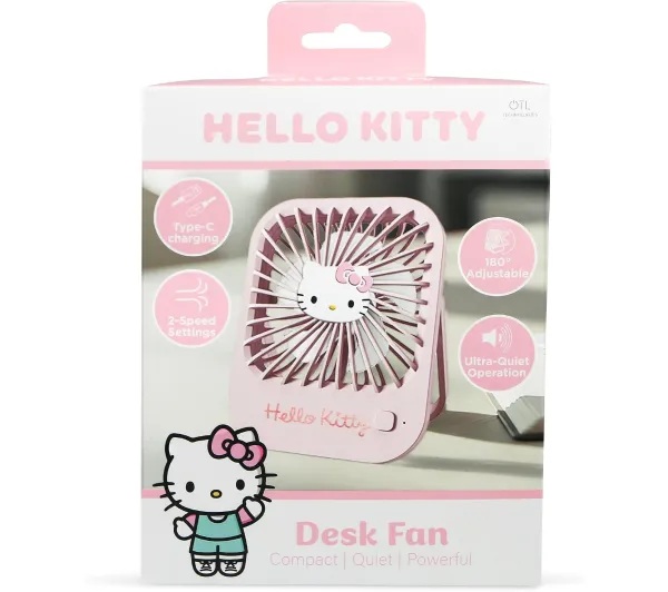 OTL Technologies Desk Fan - Hello Kitty