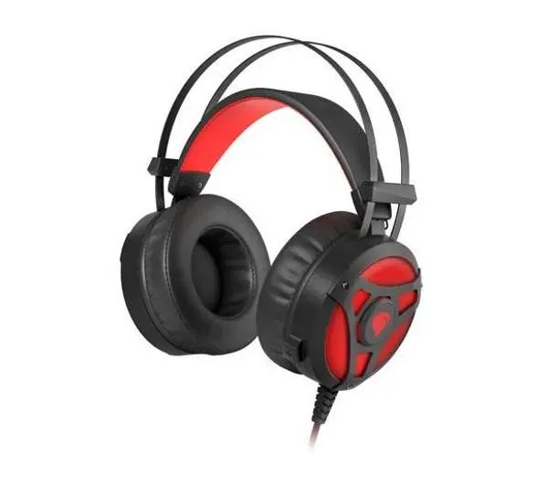 Genesis Neon 360 Nauszne Czarno-czerwony