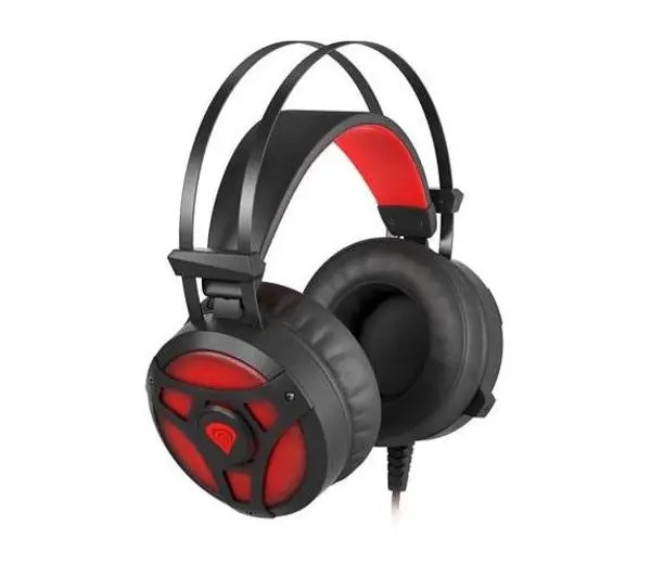Genesis Neon 360 Nauszne Czarno-czerwony