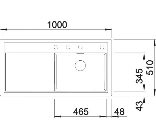 Blanco ZENAR XL 6 S 523964 Komora z prawej strony Granitowy Antracyt - Kup na Raty - RRSO 0%