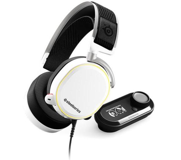 słuchawki z mikrofonem SteelSeries Arctis Pro + GameDAC (biały)