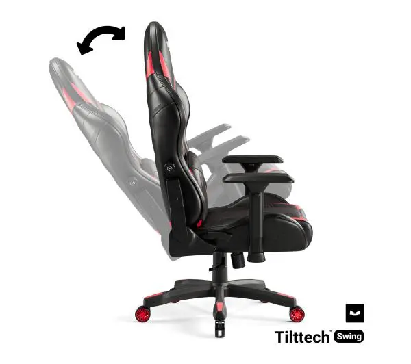 Diablo Chairs X-Ray 2.0 King Size Gamingowy do 160kg Skóra ECO Czarno-czerwony - Kup na Raty - RRSO 0%