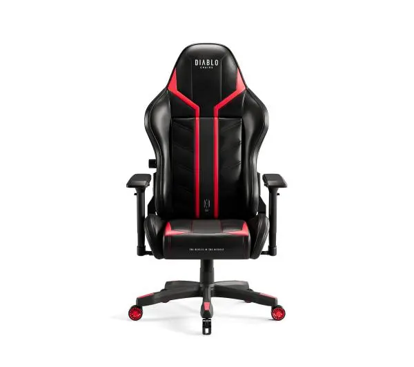 Diablo Chairs X-Ray 2.0 King Size Gamingowy do 160kg Skóra ECO Czarno-czerwony - Kup na Raty - RRSO 0%