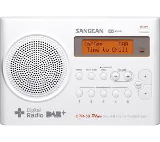 Sangean TRAVELLER 690 DPR-69 Radio FM DAB+ Biały - Kup na Raty - RRSO 0%