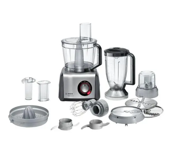 Roboty kuchenne - Bosch MC812M844 Z tarczą do frytek Młynkiem do ziaren