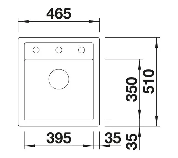 Blanco DALAGO 45 517160 Granitowy Biały - Kup na Raty - RRSO 0%