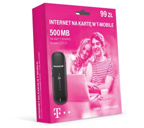 TMobile Blueconnect 500MB + modem Huawei E3131 w Sklepie RTV EURO AGD