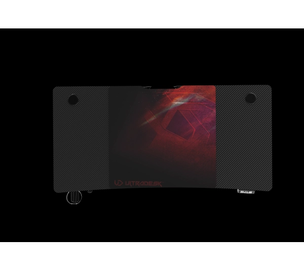 Ultradesk LEVEL V2 140cm Regulacja wysokości Czarno-czerwony - Kup na Raty - RRSO 0%