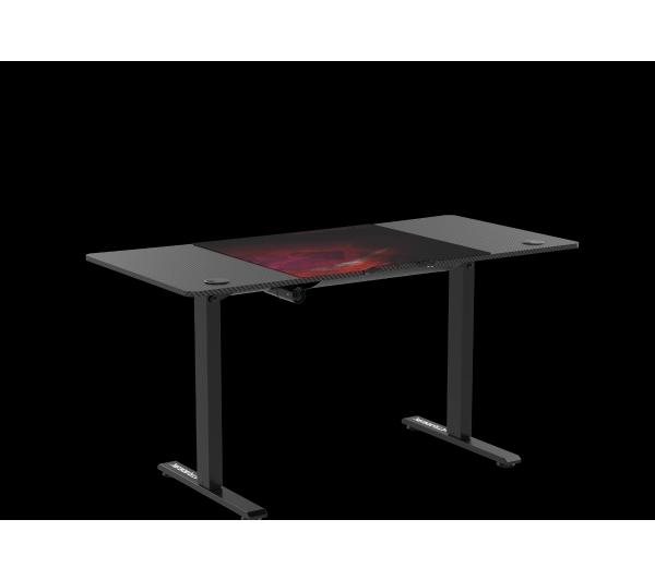 Ultradesk LEVEL V2 140cm Regulacja wysokości Czarno-czerwony - Kup na Raty - RRSO 0%