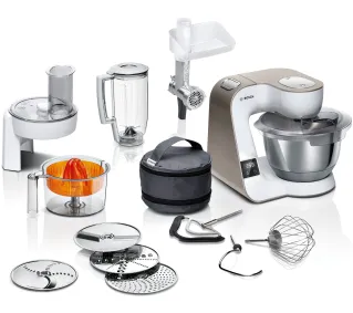 Bosch MUM5XW40 1000W Maszynka do mielenia Przystawka do lodów Rozdrabniacz Wyciskarka do cytrusów Blender kielichowy - Kup na Raty - RRSO 0%