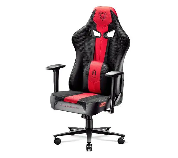 Diablo Chairs X-Player 2.0 King Size Gamingowy do 160kg Skóra ECO Tkanina Karmazynowo-antracytowy - Kup na Raty - RRSO 0%