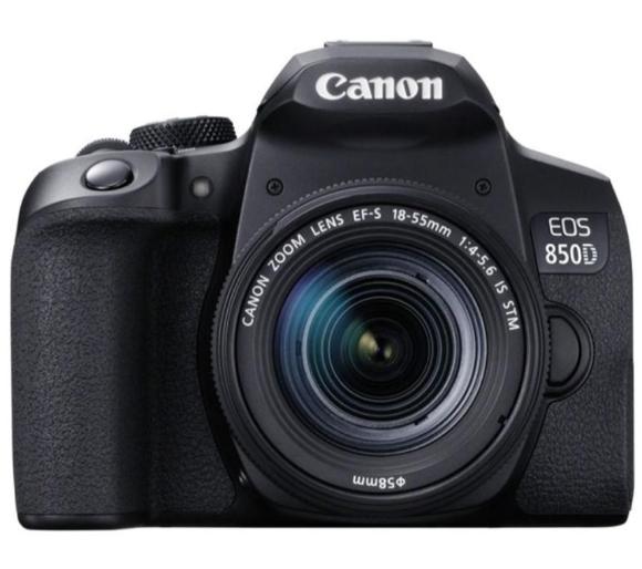 lustrzanka cyfrowa Canon EOS 850D + EF-S 18-55mm f/4-5.6 IS STM