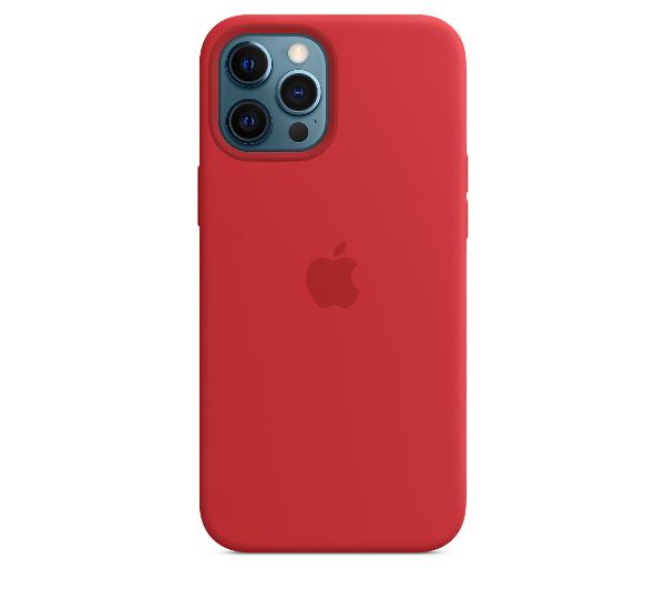 Apple Silicone Case MagSafe iPhone 12 Pro Max MHLF3ZM/A (czerwony)-Zdjęcie-0
