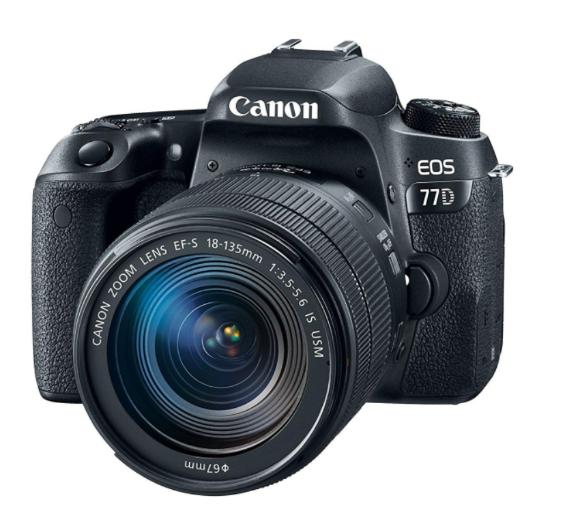 lustrzanka cyfrowa Canon EOS 77D + 18-135 mm IS USM
