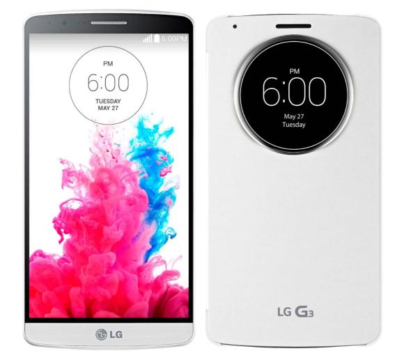 smartfon LG G3 (biały) + etui Quick Circle (biały)