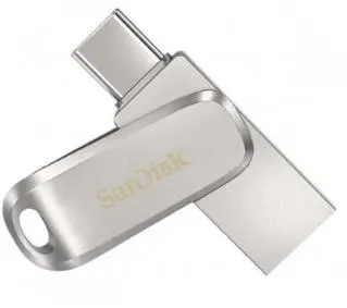 SANDISK Ultra Dual Drive Luxe 128GB USB Typ C / USB 3.0 Srebrny