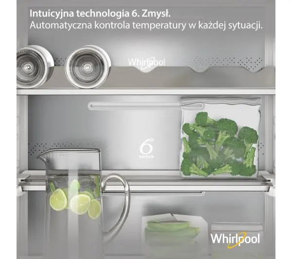 Whirlpool WHC20 T573 P Pełny No Frost 193,5cm Szuflada z kontrolą wilgotności - DRUGI -30%, ALBO 5-TY ZA 1ZŁ - Kup na Raty - RRSO 0%