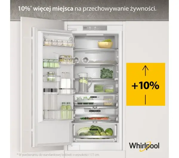 Whirlpool WHC20 T573 P Pełny No Frost 193,5cm Szuflada z kontrolą wilgotności - DRUGI -30%, ALBO 5-TY ZA 1ZŁ - Kup na Raty - RRSO 0%