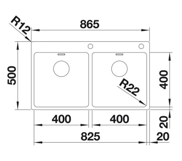 Blanco ANDANO 400/400-IF/A 525249 Stalowy Srebrny - Kup na Raty - RRSO 0%