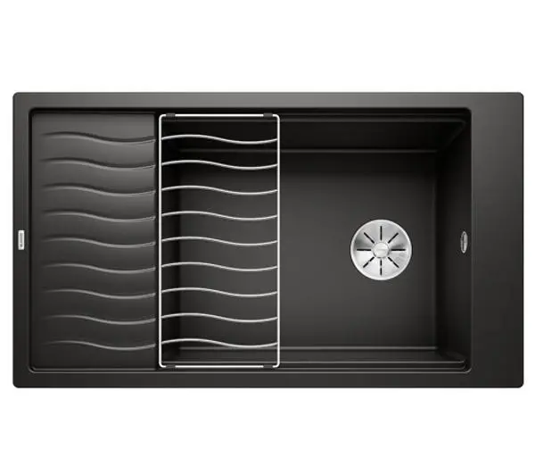 Zlewozmywaki kuchenne - Blanco ELON XL 8 S 525886 Granitowy Czarny