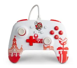 PowerA Enhanced Mario Red & White do Nintendo Switch Przewodowy