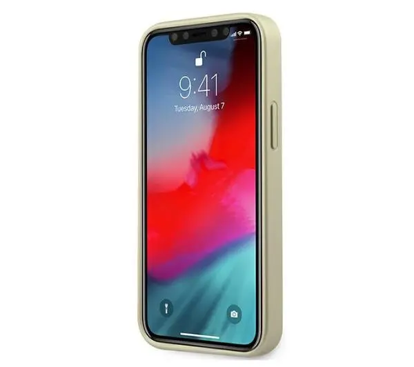 Guess Iridescent GUHCP12SIGLGO do iPhone 12 mini Złoty