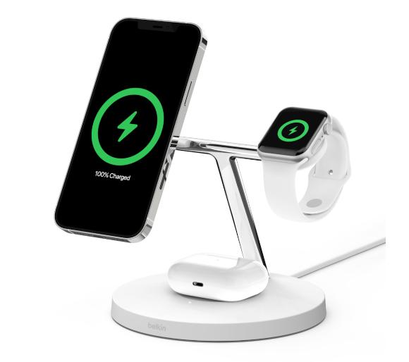 Belkin 3-in-1 Wireless Charger with MagSafe 15W WIZ009ttWH