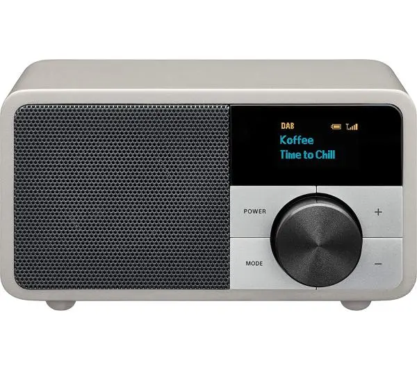 Sangean GENUINE MINI dab+ DDR-7 Radio FM DAB+ Bluetooth Srebrny