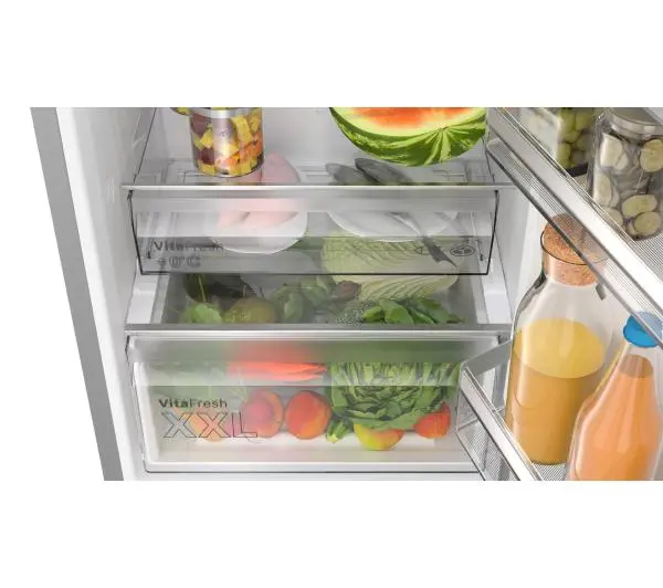 Bosch Serie 4 KGN397LDF Pełny No Frost 203cm Szuflada z kontrolą wilgotności Stalowy - Kup na Raty - RRSO 0%