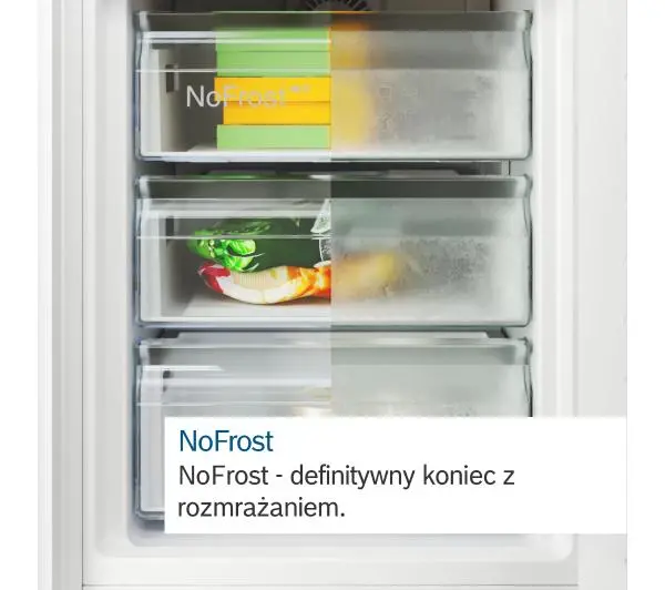 Bosch Serie 4 KGN397LDF Pełny No Frost 203cm Szuflada z kontrolą wilgotności Stalowy - Kup na Raty - RRSO 0%