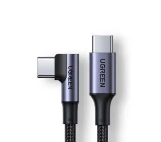 UGREEN kątowy USB-C do USB-C US334 PD 100W 1m Czarny