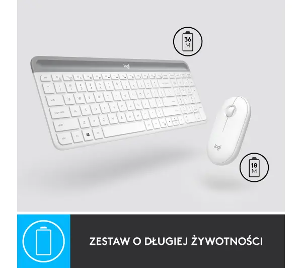 Logitech MK470  Biały
