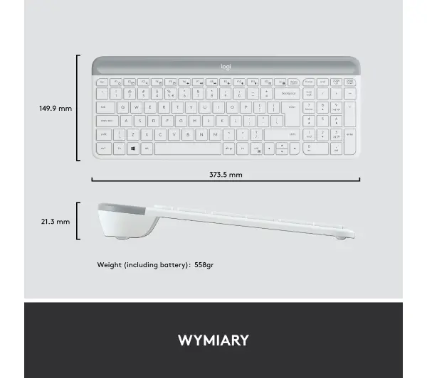 Logitech MK470  Biały