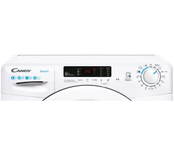 Candy Smart CS4 1062DE/1-S Slim 6kg 1000obr/min - DRUGI -30%, ALBO 5-TY ZA 1ZŁ - Kup na Raty - RRSO 0%