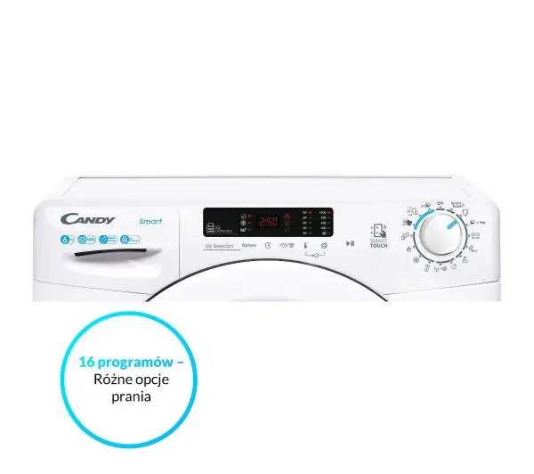 Candy Smart CS4 1062DE/1-S Slim 6kg 1000obr/min - DRUGI -30%, ALBO 5-TY ZA 1ZŁ - Kup na Raty - RRSO 0%