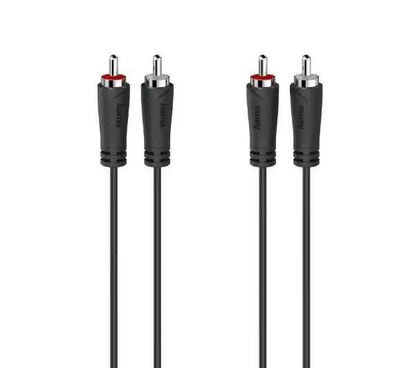 Hama 00205257 2x RCA 1,5m Czarny